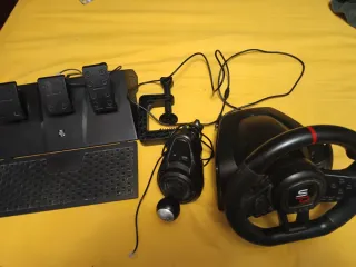 Volante y pedales para Xbox/PC