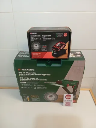 Martillo Taladro perforador parkside pack 20 v