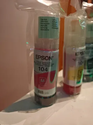 Botellas Tinta Epson EcoTank 104 Originales