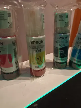 Botellas Tinta Epson EcoTank 104 Originales