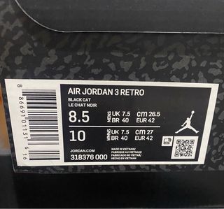 Zapatillas Jordan Negras