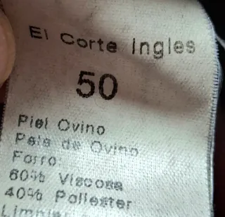 Chaqueta de cuero negra