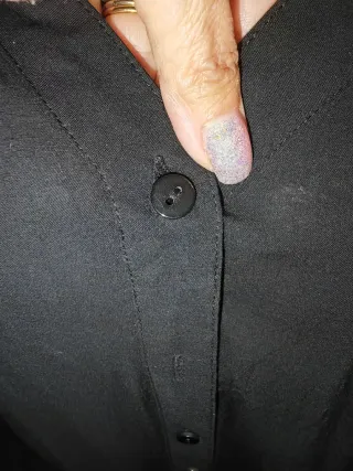 Camicia donna con pizzo nero