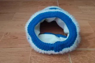 Gorro sport Invierno visera de lana  azul (NUEVO!)