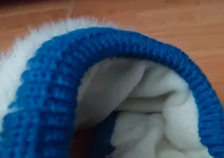 Gorro sport Invierno visera de lana  azul (NUEVO!)