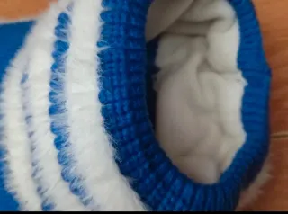 Gorro sport Invierno visera de lana  azul (NUEVO!)