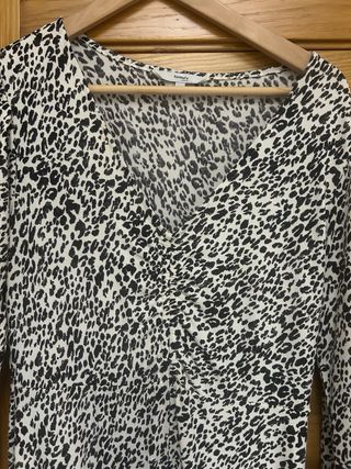 Vestido estampado leopardo