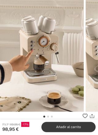 Cafetera Expreso Create Retro