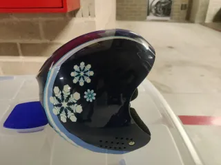 Casco esquí infantil azul