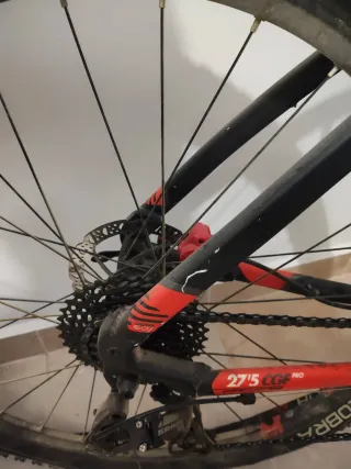 Bicicleta B-TWIN Adulto Roja