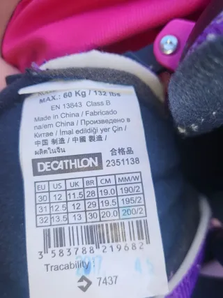 Patines y equipo de protección infantil