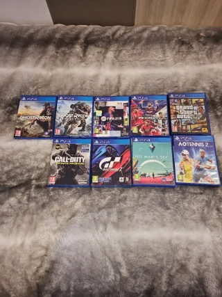 Lote Juegos PS4: Ghost Recon, FIFA, GT7, Call of D