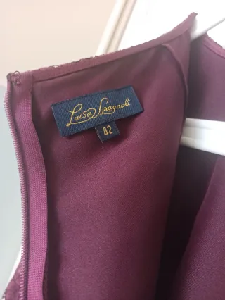 Vestito Luisa Spagnoli pizzo viola - melanzana