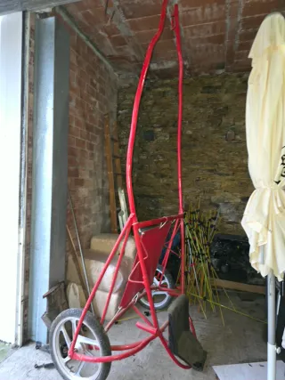 Sulky para caballos con enganche rápido