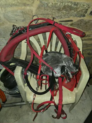 Sulky para caballos con enganche rápido