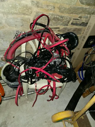 Sulky para caballos con enganche rápido