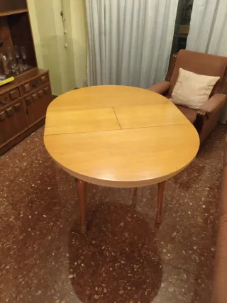 Mesa camilla con cristal y fladon