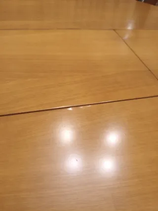 Mesa camilla con cristal y fladon