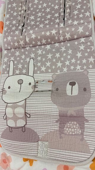 Colchoneta Silla Verano Estrellas Gris