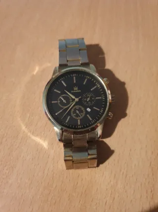 Reloj SHARMS Hombre Negro y Dorado