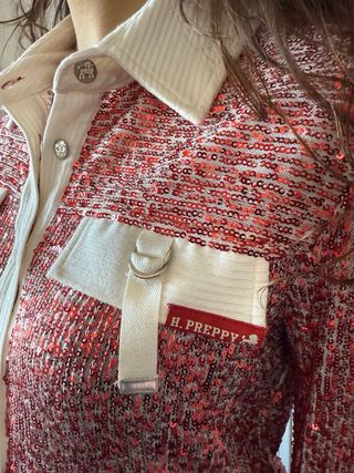 Camisa Lantejoulas Highly Preppy