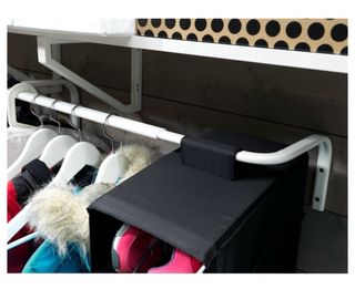 Lote de 2 barras extensibles para ropa