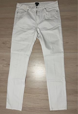 Pantalón vaquero H&M blanco hombre
