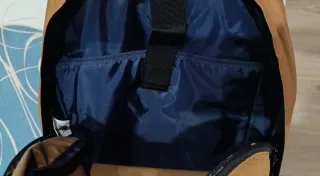 Mochila tipo escolar DC Shoes marrón y azul