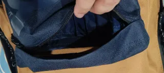 Mochila tipo escolar DC Shoes marrón y azul