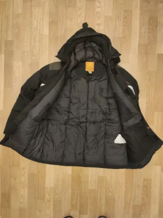 Parka Plumon natural Geologic Negra Talla M/L