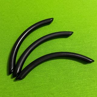 TIRADORES ARMARIO COCINA REDONDOS CURVOS NEGROS