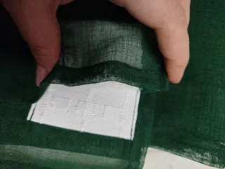 Juego 2 Cortinas Gasa Verde