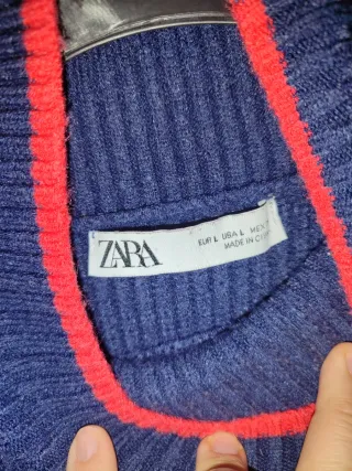 Jersey Zara cuello alto rayas