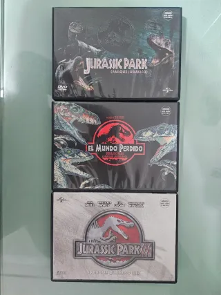Jurassic Park y World DVD y BLU-RAY