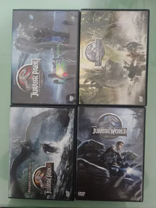 Jurassic Park y World DVD y BLU-RAY