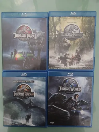 Jurassic Park y World DVD y BLU-RAY
