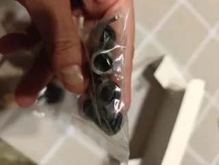 Pomo cambio coche cuero y cromo