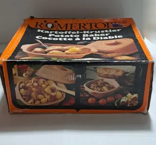 Pentola in ceramica Römertopf per patate