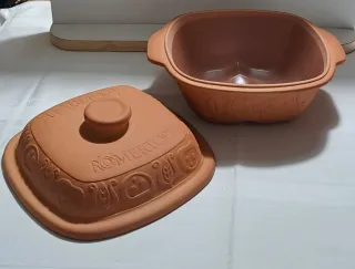 Pentola in ceramica Römertopf per patate