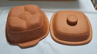 Pentola in ceramica Römertopf per patate