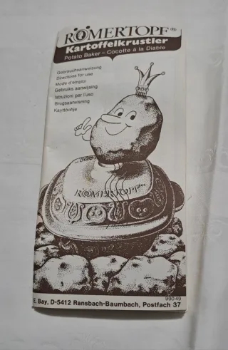 Pentola in ceramica Römertopf per patate