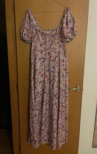 Vestido largo floral talla XL