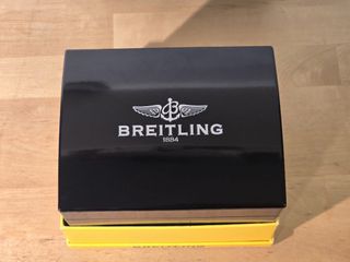 Set completo di scatola per orologio Breitling Nero e Giallo