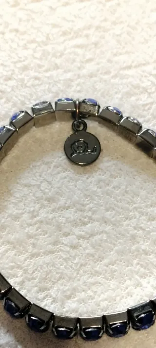 3 Pulseras Strass Tonos Azules y Turquesa