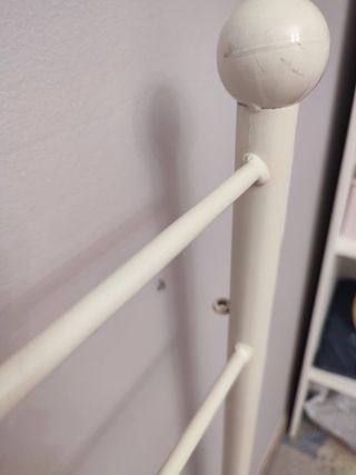 Cabecero Cama Blanco Metal 90x200cm