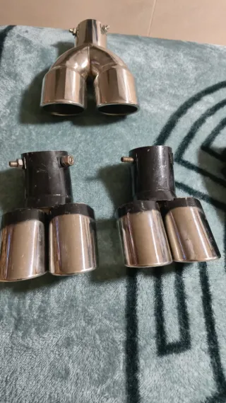 Colas de escape cromadas