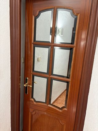 2 Puertas de Madera con Cristal