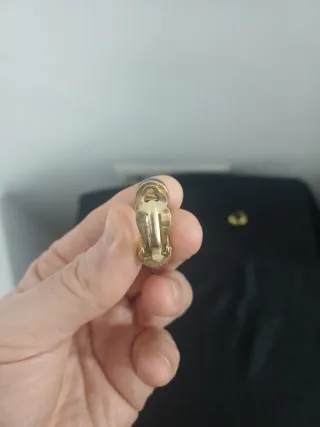 Pendientes Vintage Esmaltados Oro y Azul