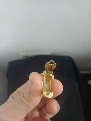 Pendientes Vintage Esmaltados Oro y Azul