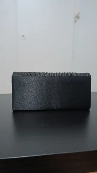 Bolso de fiesta negro plisado